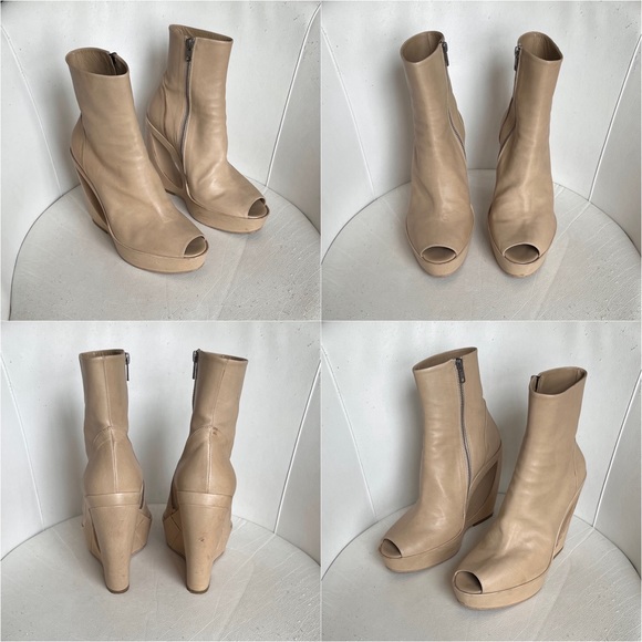 (˵༎ຶ 0 ༎ຶ˵) SOLD DEPOP
Ann Demeulemeester Peep Toe Platform Ankle Boots - Picture 15 of 17